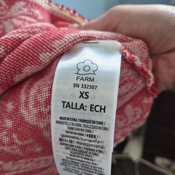 FARM Rio Red Romantic Garden Intarsia Cardigan - Picture 6 of 8